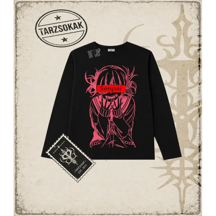 Hentai Anime Baskılı Long Sleeve