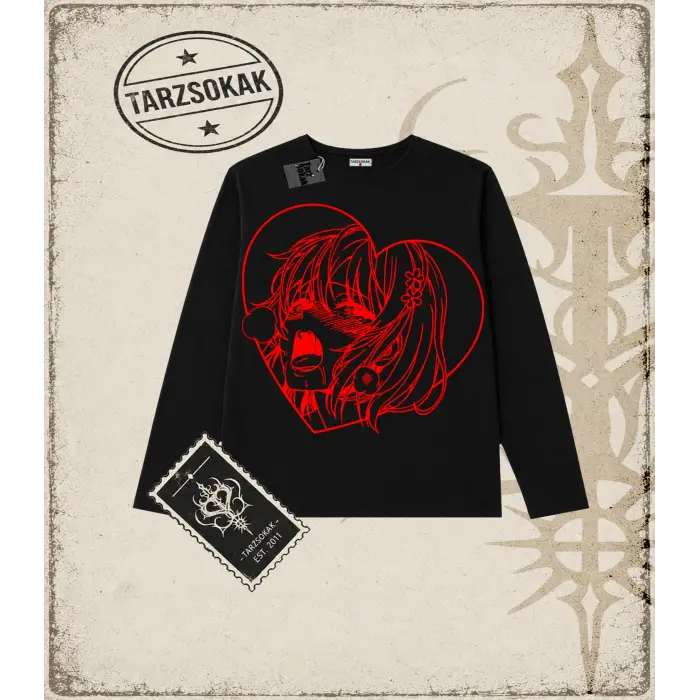 Hentai Anime Baskılı Long Sleeve