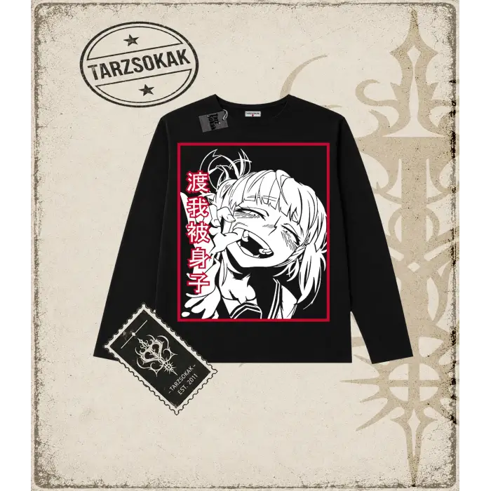 Hentai Anime Baskılı Long Sleeve