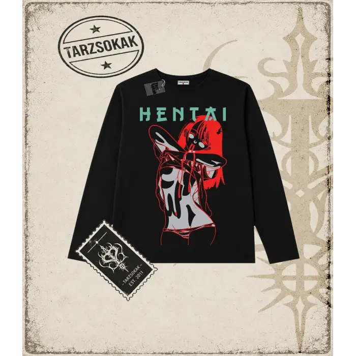 Hentai Anime Baskılı Long Sleeve