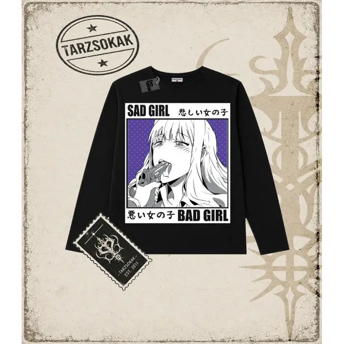 Hentai Anime Baskılı Long Sleeve