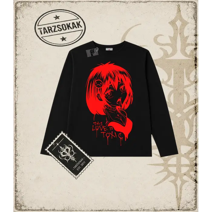 Hentai Anime Baskılı Long Sleeve