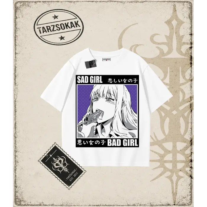 Hentai Anime Baskılı Oversize Unisex Tişört