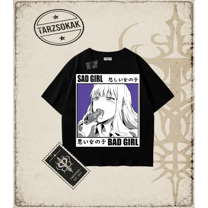 Hentai Anime Baskılı Oversize Unisex Tişört