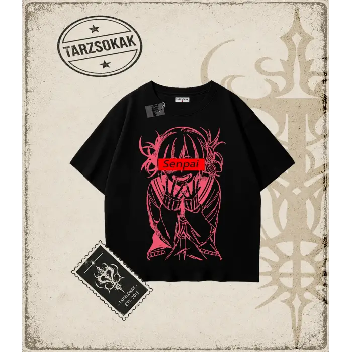 Hentai Anime Baskılı Oversize Unisex Tişört