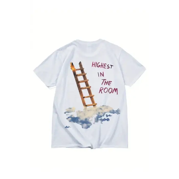 Highest in The Room On Arka Baskılı Unisex Oversize