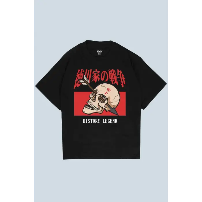 History Legend Siyah Oversize Unisex T-shirt