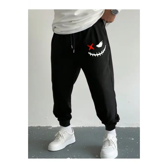 Hypemode Expression Print Drawstring Waist Eşofman Altı