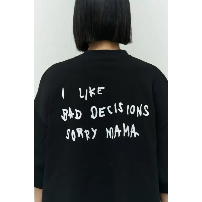 I Like Mama Siyah Oversize