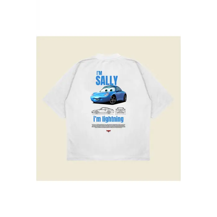 Im Sally Boxy Fit Oversize Unisex Tshirt – Baskılı Tişört |