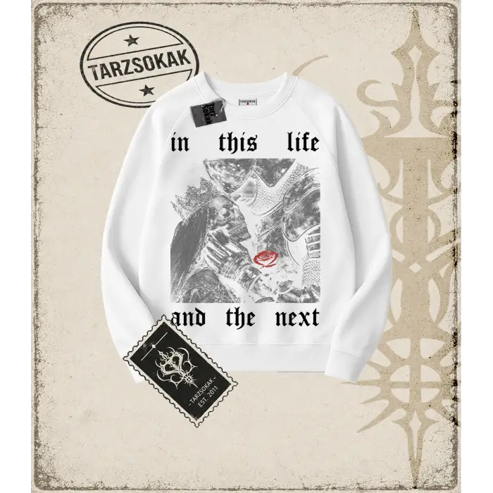 IN THIS LIFE Oversize Unisex Bisiklet Yaka Sweatshirt