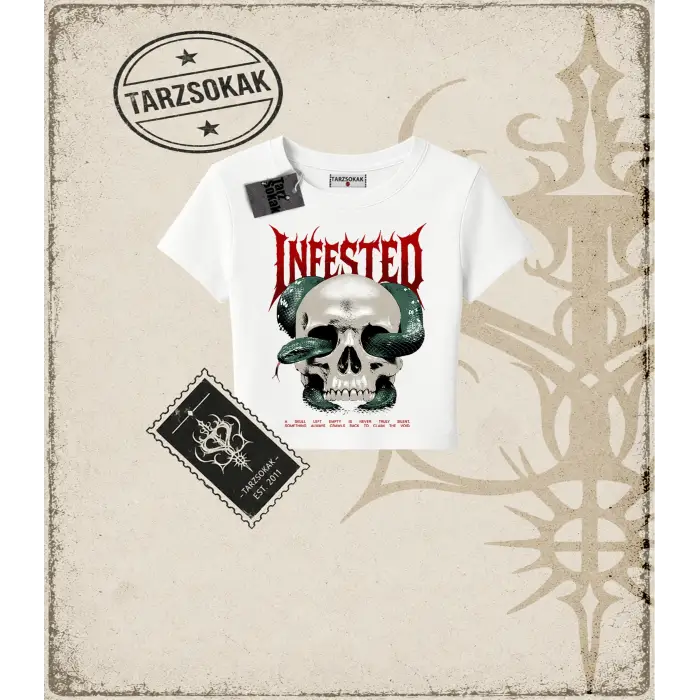 INFESTED Kadın Baby Tee