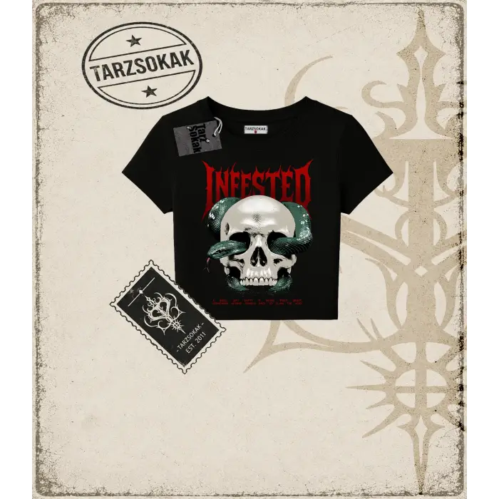 INFESTED Kadın Baby Tee