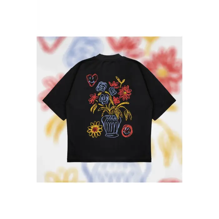 Jarron Tee Oversize Unisex Pamuklu Nefes Alan Kalın Kumaşlı