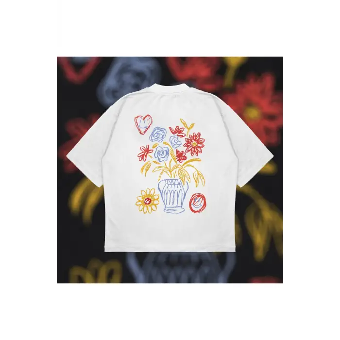 Jarron Tee Oversize Unisex Pamuklu Nefes Alan Kalın Kumaşlı