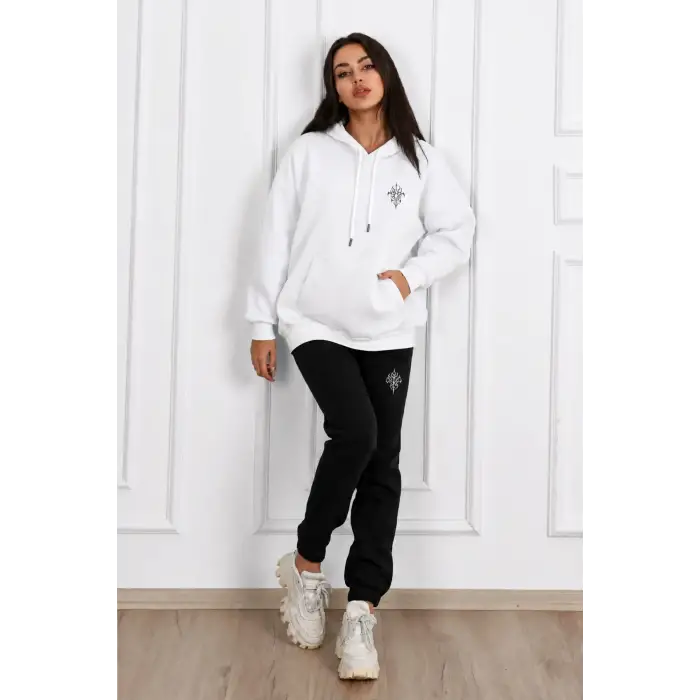 Kadın 2 Iplik Yeşil Eşofman Takımı Oversize