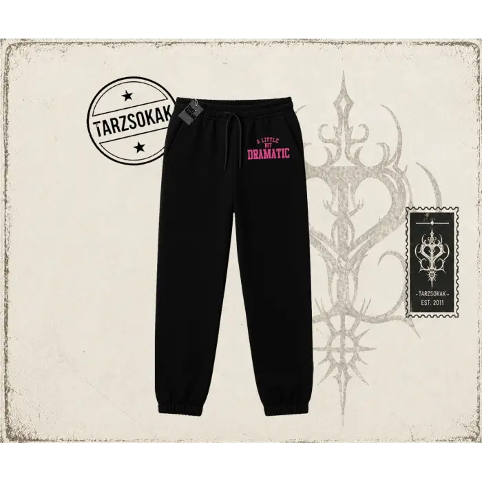 Kadın a Little Bit Dramatic Unisex Jogger Eşofman Altı Beyaz