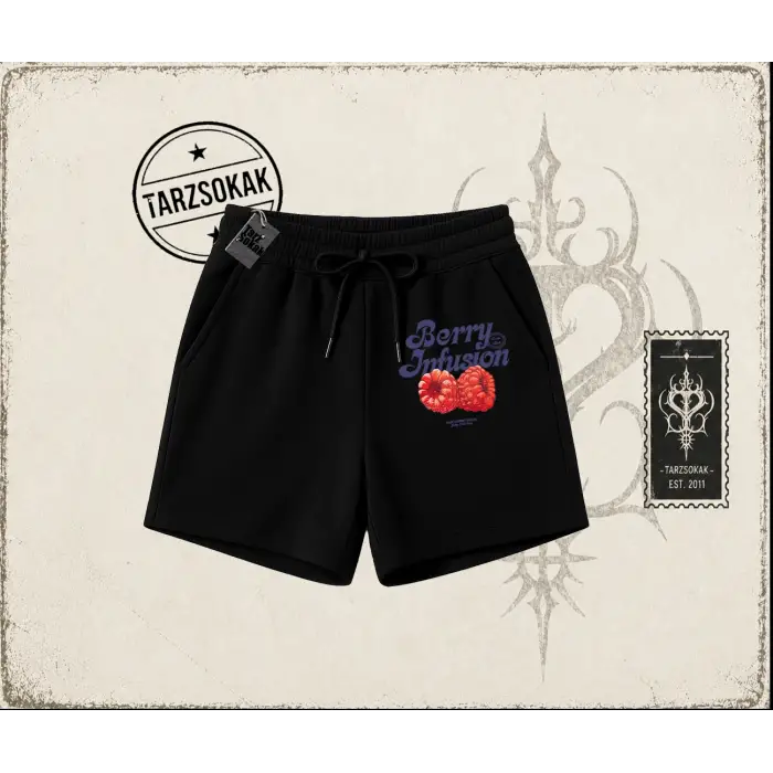 Kadın Berry Infusion Unisex Şort Beyaz