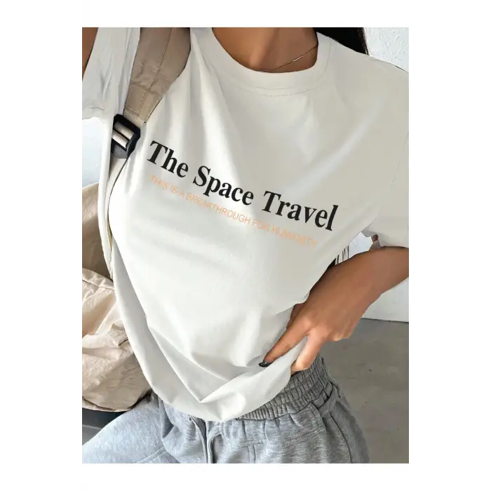 Kadın Beyaz The Space Oversize