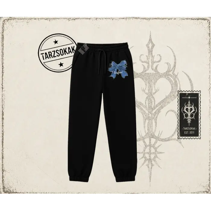 Kadın Borfend Unisex Jogger Eşofman Altı Beyaz