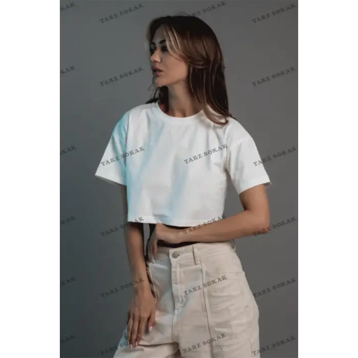 Kadın Crop Tshirt