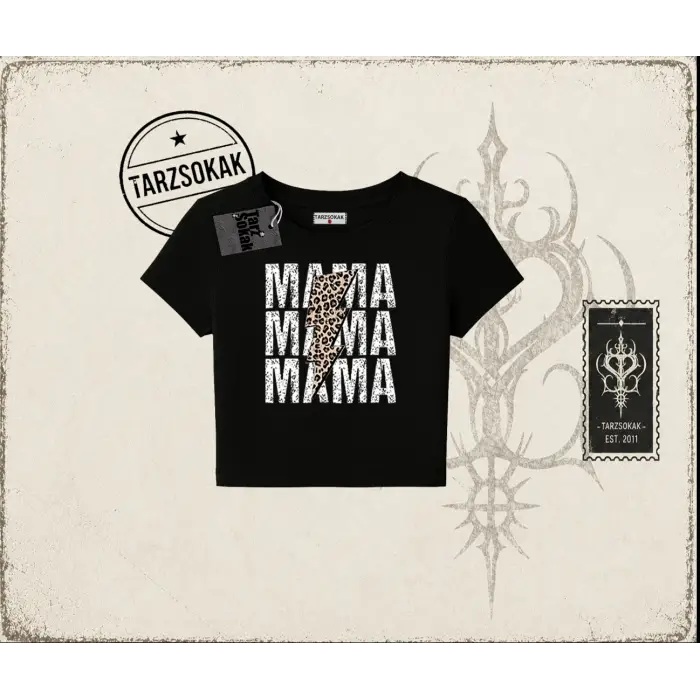 Kadın MamaMama Kadın Baby Tee Beyaz