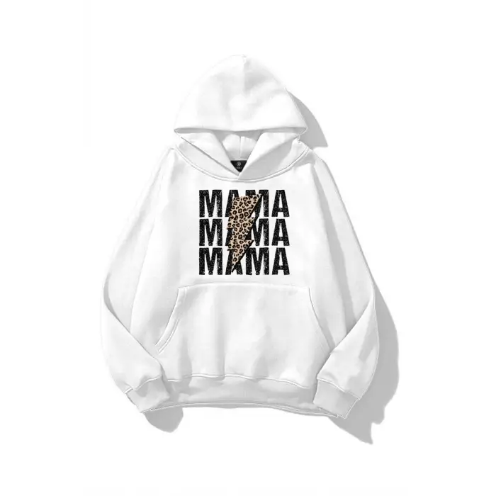 Kadın MamaMama Sweatshirt Beyaz
