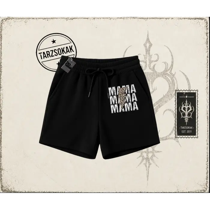 Kadın MamaMama Unisex Şort Beyaz