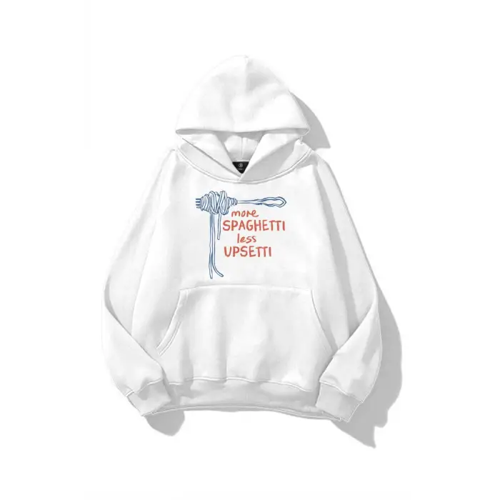 Kadın More Spaghetti Sweatshirt Beyaz