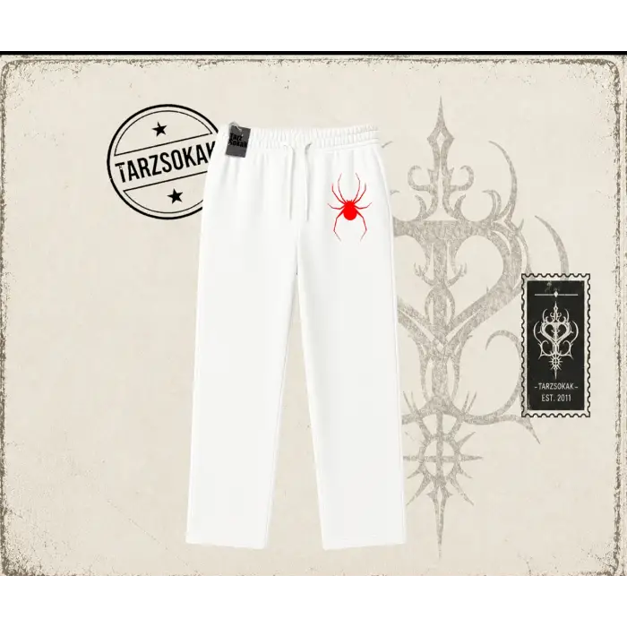 Kadın Red Spider Unisex Baggy Eşofman Altı Beyaz