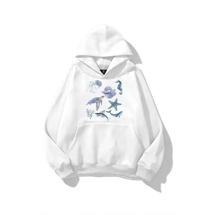 Kadın Sea Elements Sweatshirt Beyaz