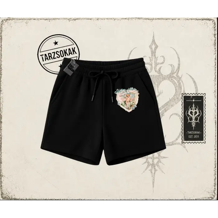 Kadın with Love and Devotion Unisex Şort Beyaz