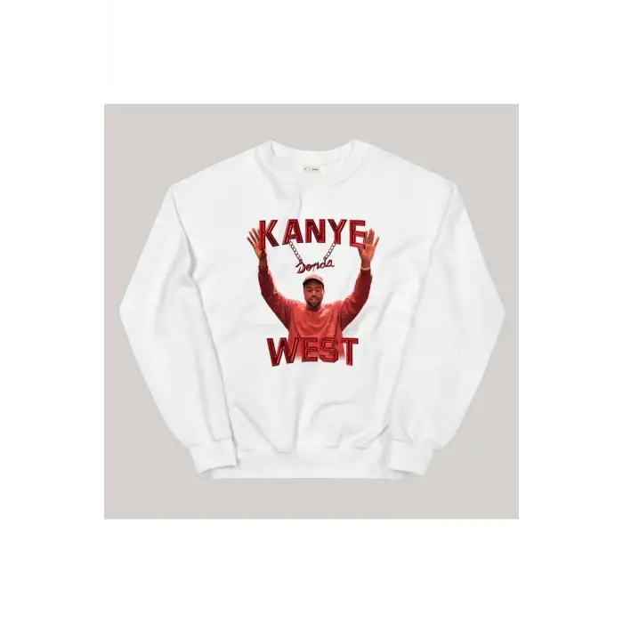 Kanye West Sweatshirt Beyaz