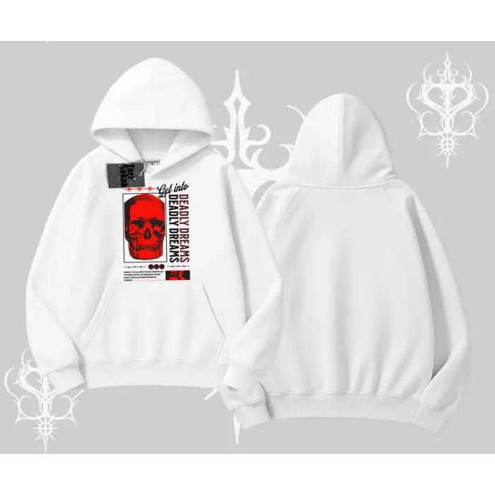 Kapşonlu Sweatshirt Deadly Dreams Skull Redcore Street Manifest