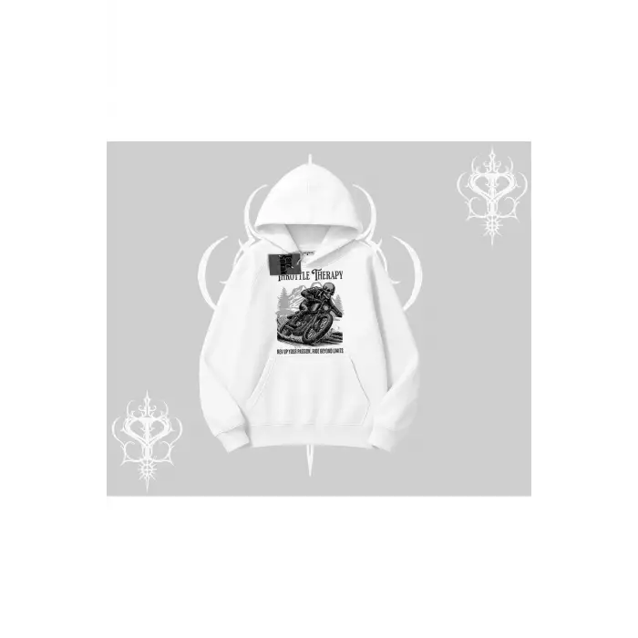 Kapşonlu Sweatshirt Throttle Therapy No Brakes Just Freedom