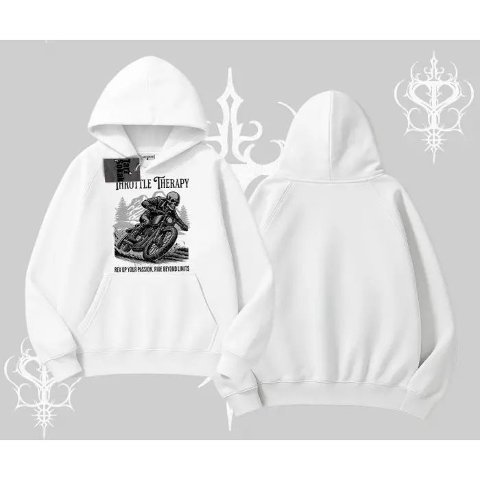 Kapşonlu Sweatshirt Throttle Therapy No Brakes Just Freedom