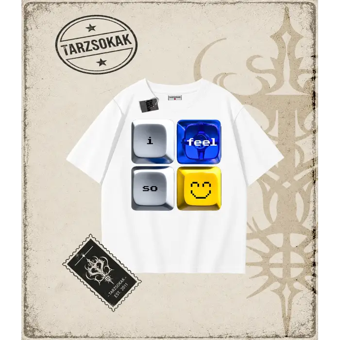 KEYBOARD Oversize Unisex Tişört