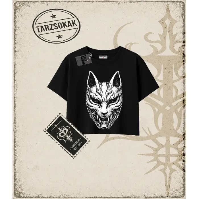 KITSUNE  Kadın Crop Tişört