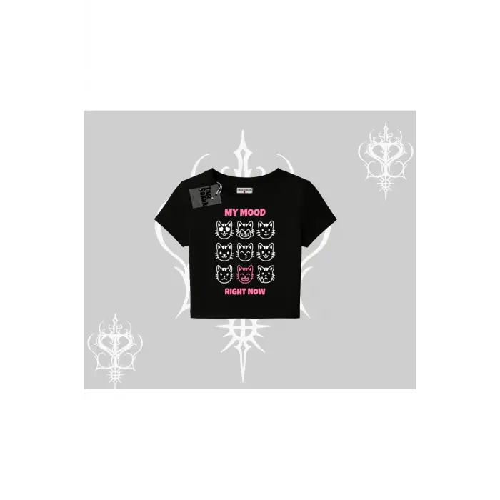 Kitti Sweet Mini Logo Baskılı Biskilet Sweatshirt