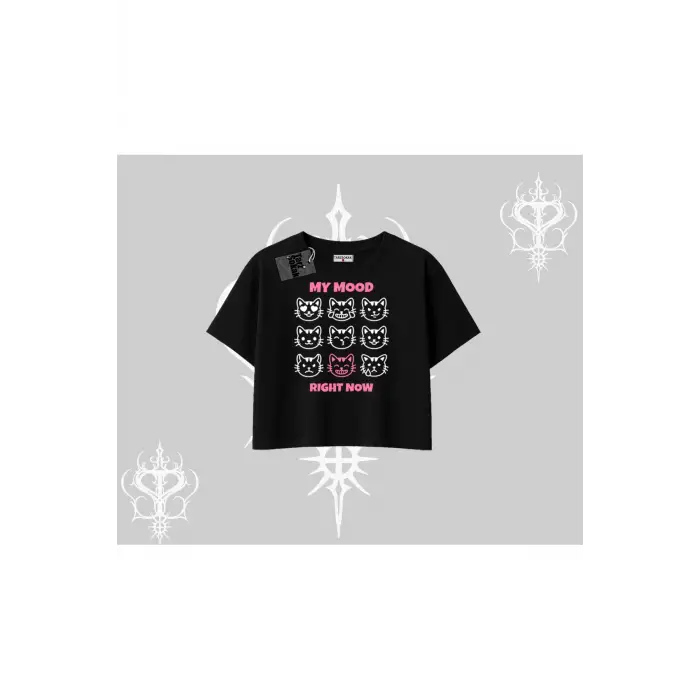 Kitti Sweet Mini Logo Baskılı Kapşonlu Sweatshirt