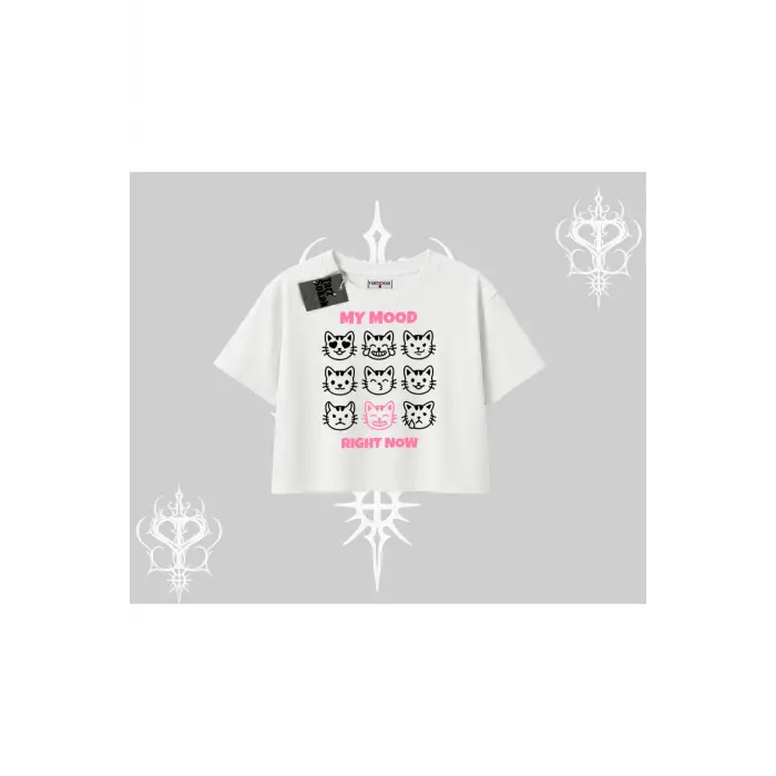 Kitti Sweet Mini Logo Baskılı Kapşonlu Sweatshirt