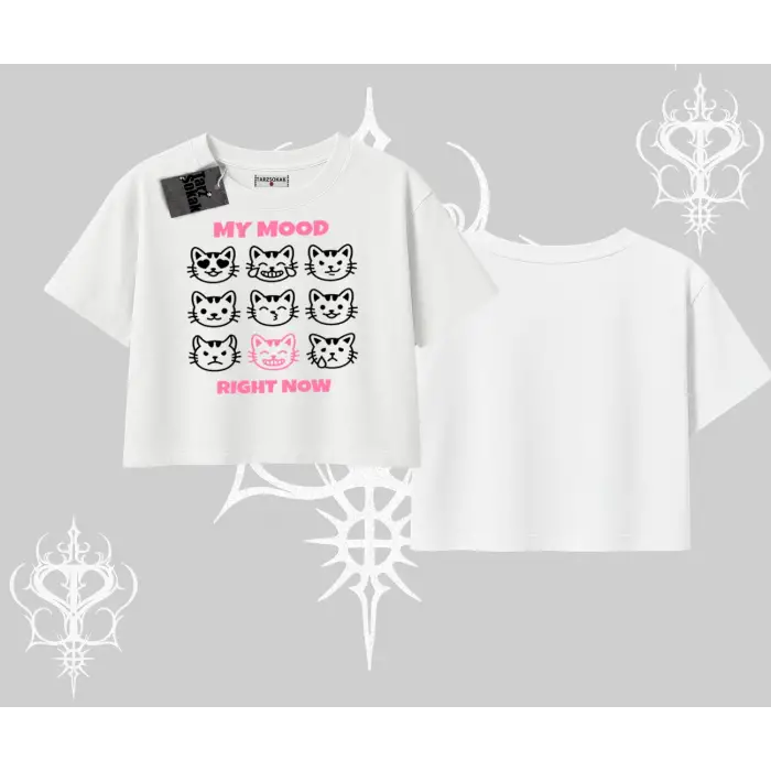 Kitti Sweet Mini Logo Baskılı Kapşonlu Sweatshirt