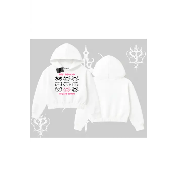 Kitti Sweet Mini Logo Baskılı Oversize Tshirt