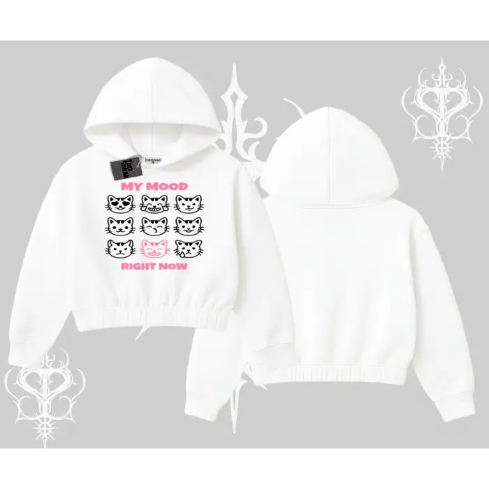 Kitti Sweet Mini Logo Baskılı Oversize Tshirt