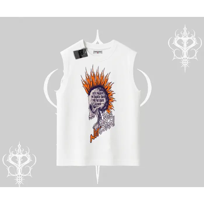 Kolsuz Tshirt Burning Skull Rebel Street Anthem