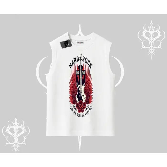 Kolsuz Tshirt Hard Rock Winged Guitar Rebellion