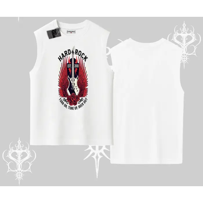 Kolsuz Tshirt Hard Rock Winged Guitar Rebellion