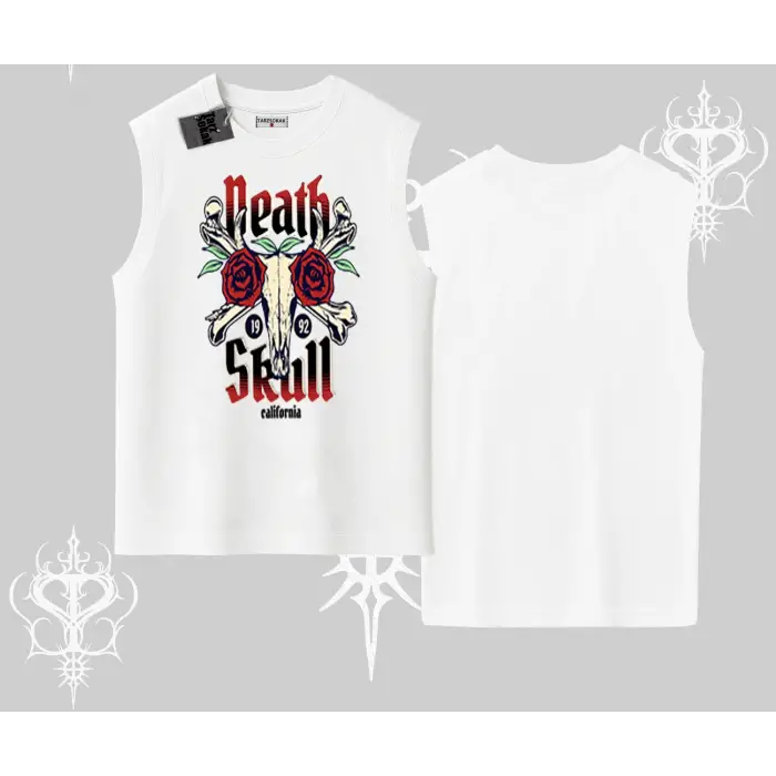 Kolsuz Tshirt Skull & Roses Vintage West Coast Rebellion