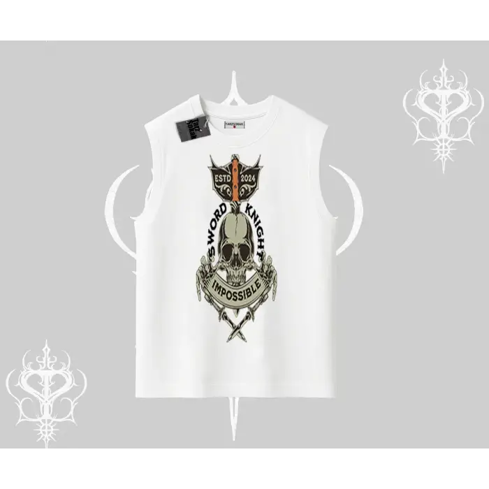 Kolsuz Tshirt Sword Knight Skull Impossible Street Creed