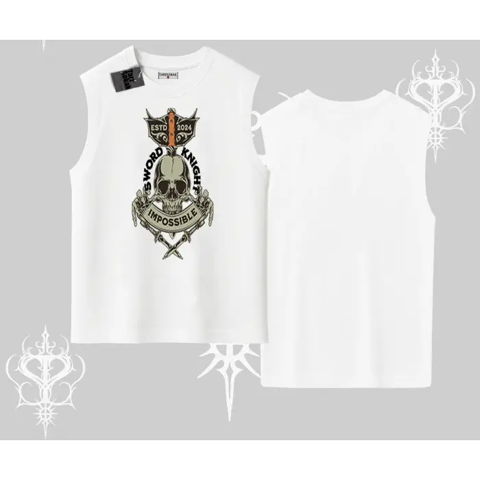 Kolsuz Tshirt Sword Knight Skull Impossible Street Creed